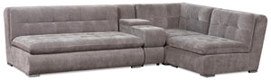 Sofa sectionnel Plaza 4 pièces - gris