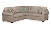 Sofa-lit sectionnel Haven de Scott Living 3 pièces en tissu de chenille - taupe