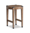 Table de bout ronde Gordon de 18 po en bois massif - brune