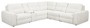 Sofa sectionnel modulaire Elevate de Scott Living 6 pièces en tissu en chenille - beige