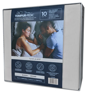 Protège-matelas imperméable TEMPUR-FitMC de Tempur-Pedic pour grand lit