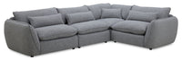  Sofa sectionnel Monaco 4 pièces - gris 