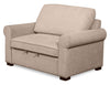 Fauteuil-lit convertible Haven de Scott Living de 55 po en tissu de chenille avec pattes en bois - taupe