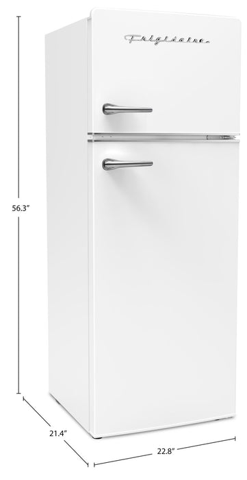 Réfrigérateur Frigidaire rétro de 7,2 pi3 à congélateur supérieur - blanc - EFR789-WHITE