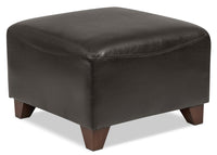  Pouf Zello en similicuir - brun