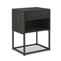  Fynn Bedside 1-Drawer Nightstand with Storage Shelf, 18