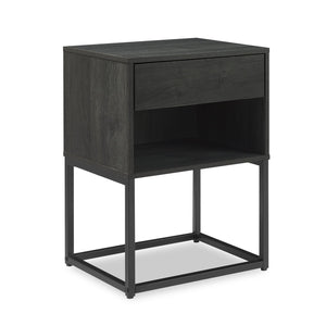 Fynn Bedside 1-Drawer Nightstand with Storage Shelf, 18