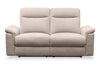 Sofa inclinable Sutton 76 po en tissu de chenille crème