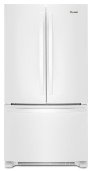 Réfrigérateur Whirlpool de 20 pi3 et de 36 po de profondeur comptoir à portes françaises - blanc - WRFC2036RW