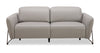 Sofa à inclinaison électrique Riviera en cuir véritable de qualité supérieure - gris clair