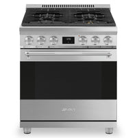 Cuisinière professionnelle à gaz Smeg de 4,6 pi3 - SPR30UGGX