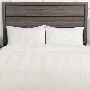 Tilda 3-Piece Full/Queen Comforter Set - White | Ensemble d'édredon Tilda 3 pièces pour lit double et grand lit - blanc | TILDW3FQ