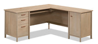 Bureau en forme de L Whitaker Point de calibre commercial