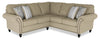 Sofa sectionnel Wynn 2 pièces en chenille - taupe