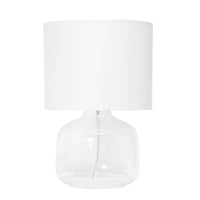 Lampe de table Simple Designs en verre, transparente