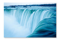  Niagara Falls 28 po x 42 po : Cadre d'art mural et panneau de tissu