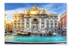 Trevi Fountain, Rome, Italy 28 po x 42 po : Oeuvre d’art murale en panneau de tissu sans cadre