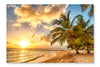  Barbados 2 24 po x 36 po : Cadre d'art mural et panneau de tissu