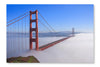  San Francisco Golden Gate Bridge In Fog 2 24 po x 36 po : Cadre d'art mural et panneau de tissu