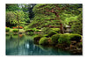  Calm Zen Lake 24 po x 36 po : Cadre d'art mural et panneau de tissu