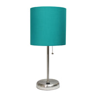 Lampe de table Limelights turquoise avec pied mince et port de recharge USB