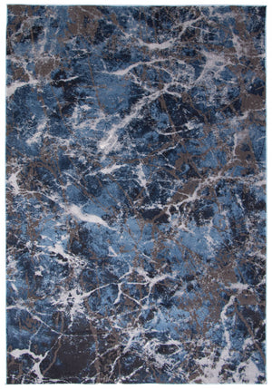 Carpette Marble bleue - 5 pi 3 po x 7 pi 3 po