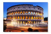 Colosseum in Rome, Italy 16 po x 24 po : Oeuvre d’art murale en panneau de tissu sans cadre