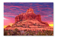  Bell Rock In Sedona, Arizona Usa 16 po x 24 po : Cadre d'art mural et panneau de tissu