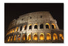  Coliseum At Night 28 po x 42 po : Cadre d'art mural et panneau de tissu