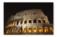  Coliseum At Night 28 po x 42 po : Cadre d'art mural et panneau de tissu