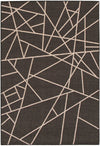 Carpette Sadie Abstract noir-argent - 7 pi 10 pox 10 pi 2 po