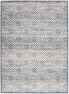 Carpette Electra couleur pétrole-argent - 5 pi 3 pox 7 pi 3 po