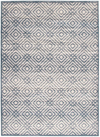 Carpette Electra couleur pétrole-argent - 5 pi 3 pox 7 pi 3 po