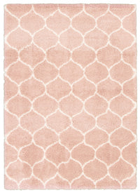 Carpette Alaura Trellis rose - 6 pi 7 pox 9 pi 9 po