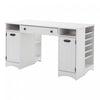 Table d’artisanat Artwork avec rangement - blanc solide