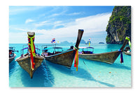  Thailand 24 po x 36 po : Cadre d'art mural et panneau de tissu