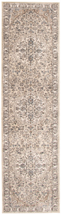 Carpette Octavian Tabriz beige ivoire - 2 pi 7 po x 9 pi 10 po