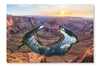  Beautiful Horseshoe Bend At Sunset 28 po x 42 po : Cadre d'art mural et panneau de tissu