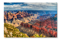  Grand Canyon 24 po x 36 po : Cadre d'art mural et panneau de tissu