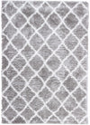 Carpette Ker grise à motifs de diamants 5 x 8