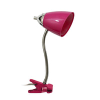  Lampe à col de cygne flexible à pince Limelights Flossy pour le bureau - rose