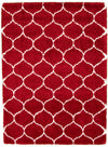 Carpette Alaura Trellis rouge - 5 pi 3 pox 7 pi 3 po