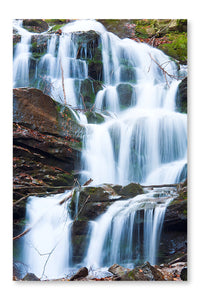  Waterfalls On Rocky Autumn Stream 24 po x 36 po : Cadre d'art mural et panneau de tissu