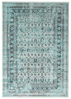 Carpette Awena turquoise 5 pi 3 po x 7 pi 7 po