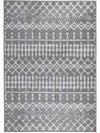 Carpette Lavan grise à motifs marocains 5 x 8