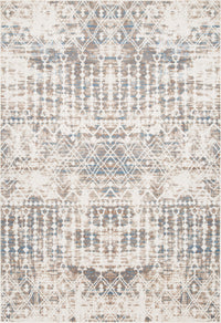 Carpette Shi bleue à motifs marocains 4 x 6
