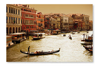 Venice Grand Canal 24 po x 36 po : Oeuvre d’art murale en panneau de tissu sans cadre