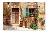 Old Charming Streets, Spain 16 po x 24 po : Oeuvre d’art murale en panneau de tissu sans cadre