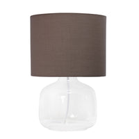 Lampe de table Simple Designs en verre, transparente