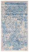 Carpette Corinne bleue 2 pi 8 po x 4 pi 11 po